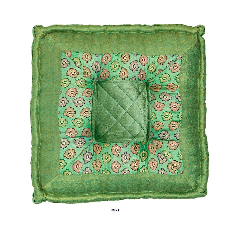 Square meditation velvet cushions image 5
