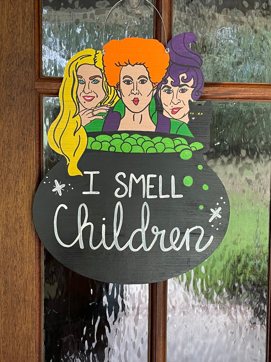 Hocus Pocus Door Hanger - I Smell Children With Glitter - Etsy