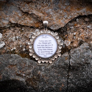 Bridesmaid Wedding Bouquet Charm | Something Old Personalised Pendant | Maid of Honour, Bridesmaid or Flower Girl Gift | Bridesmaid Proposal