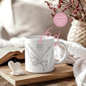 Personalised Mug | Best Friend Mug | Gift For Her | Couples Anniversary Gift | Engagement Gift | Gift For Him | Girlfriend Or Boyfriend Gift