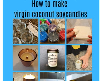 How to make candles with virgin coconut soy wax e-book