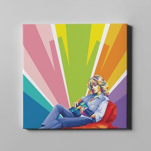 Dolly Parton - Jolene - Ready to Hang Framed Pop Art, Large Canvas Wall Decor Art