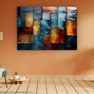 Glass Printing Art, Multicolor Decor, Wall Hangings, Tempered Glass Art, Housewarmir, Interior Decor, Modern Wall Art, New Home Gift