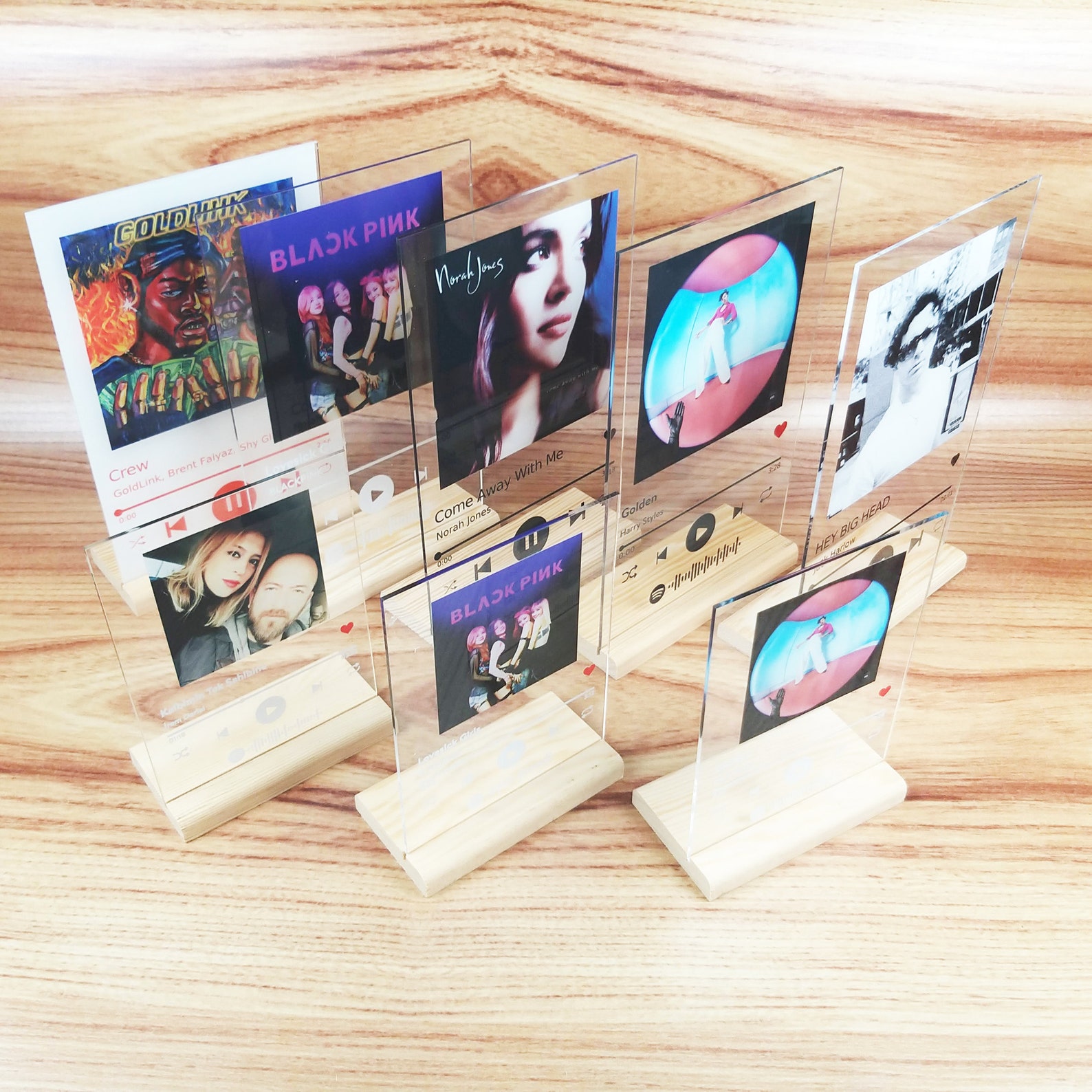 Spotify Glass Album Cover Plaque Photo Frame Etsy