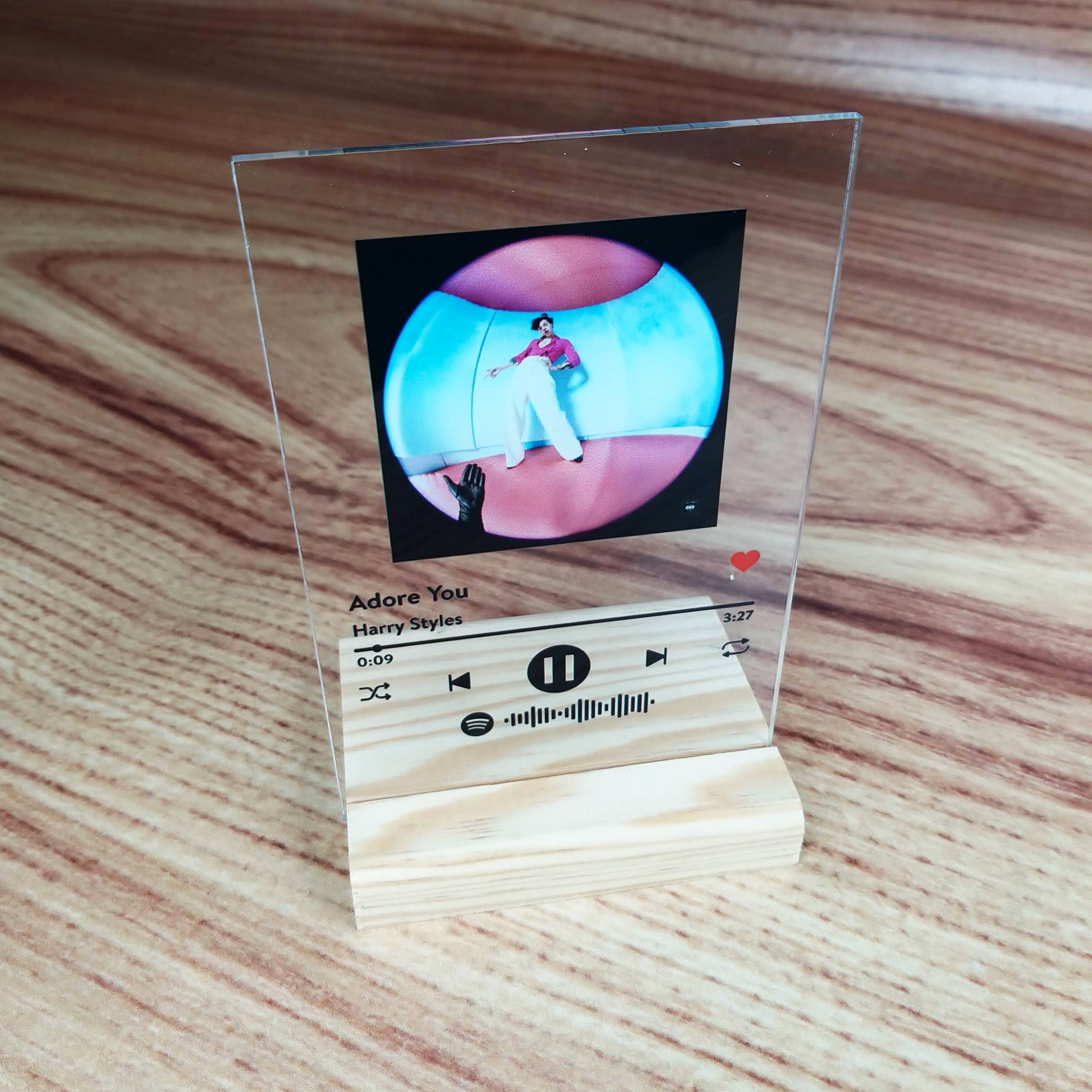 Spotify Glass Album Cover Plaque