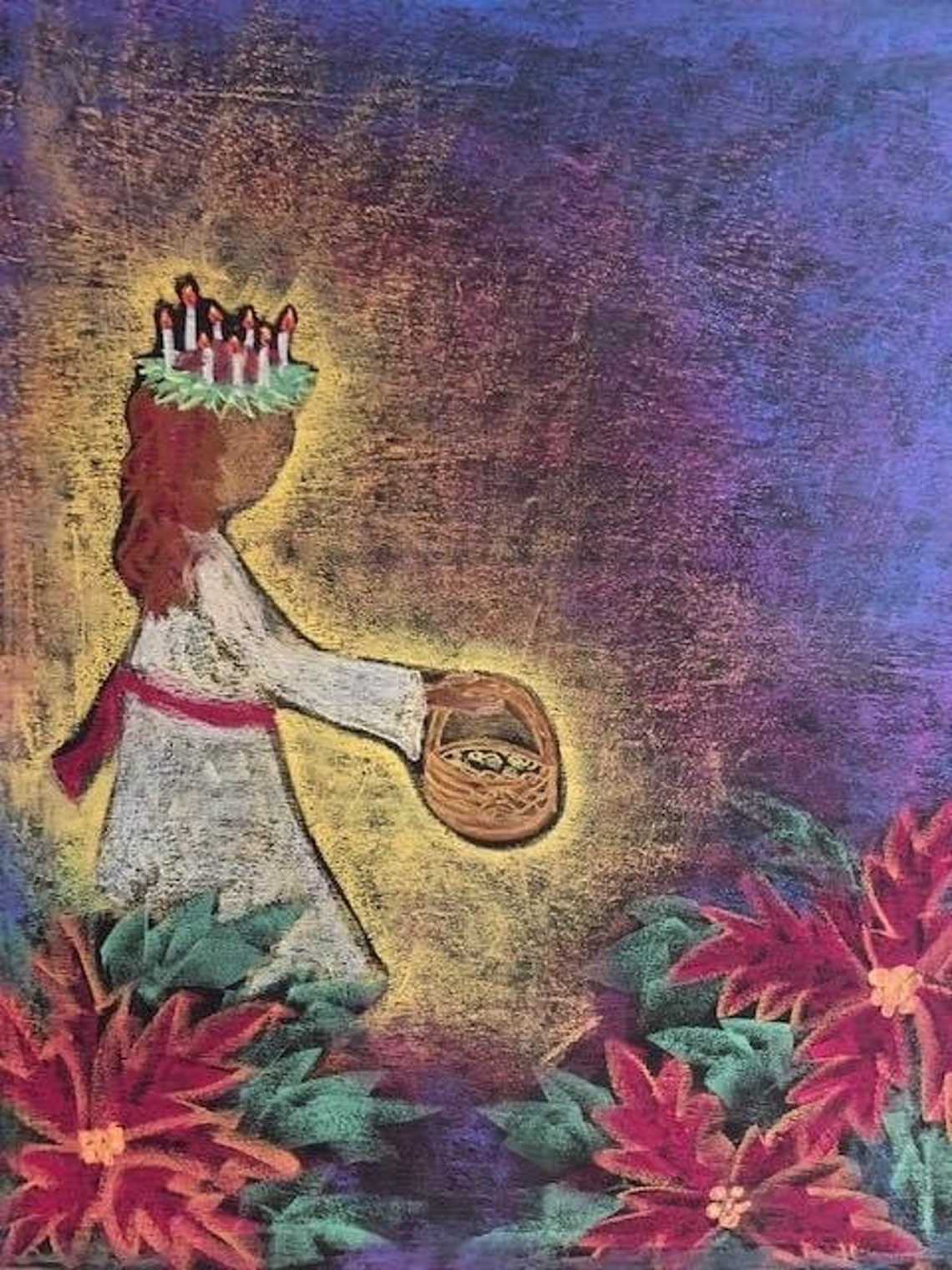 Waldorf Santa Lucia or Christmas Crown Etsy