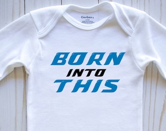 detroit lions baby onesie