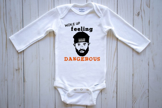 baker mayfield baby onesie