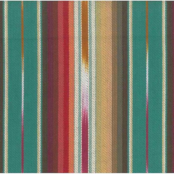 2355/1 - Baja Stripe 56"-Turq Multi-Southwest Fabric-Western Fabric-Serape-Rustic-Cabin Décor-Ethnic Stripe-Ranch Fabric-Upholstery-Pillows