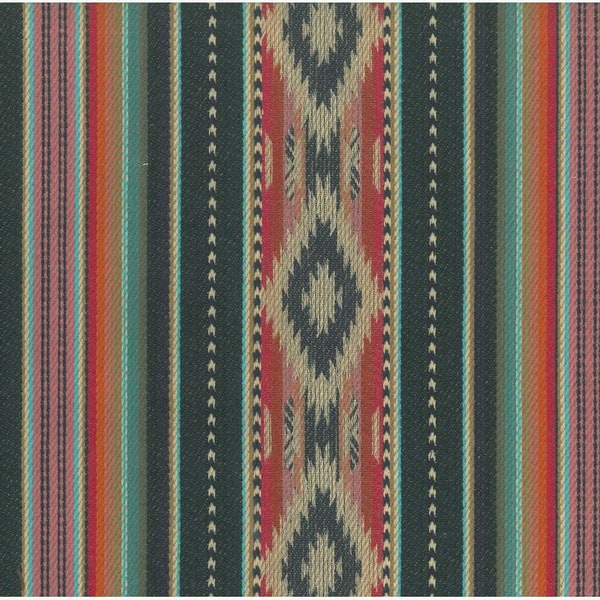 2362/2 - Badlands Stripe 56"-Teal-Southwest Fabric-Western Fabric-Serape-Rustic-Cabin Décor-Ethnic Stripe-Ranch Fabric-Upholstery-Pillows