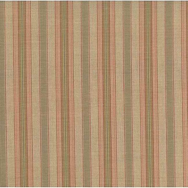 2217/1 - French Cottage Stripe 54"-Tan/Rose--Vintage-Farmhouse-Country-Rustic-Upholstery-Curtain-Pillows-Bedding-Beach stripe-Ticking-Woven