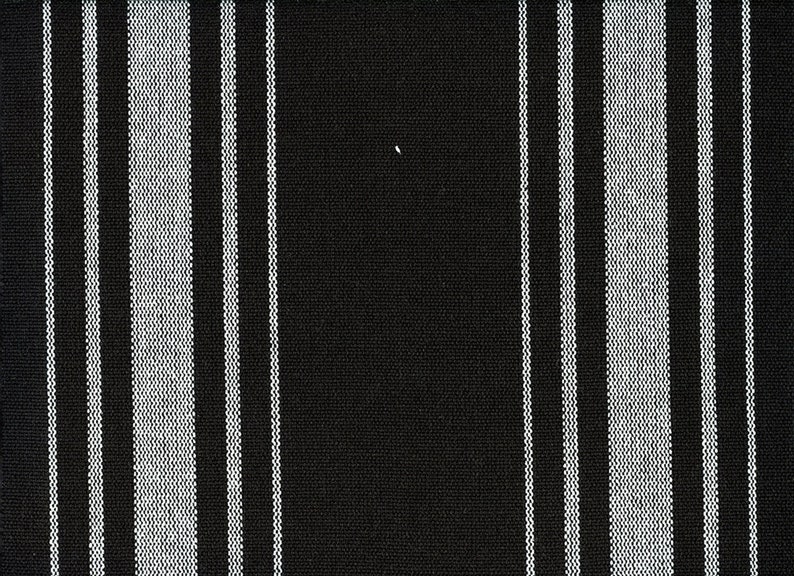 54 Fabric by the YARD Home Decor Upholstery Curtain Pillow Runner Slipcover Drapes 100/% Cotton White On Black Harbor Stripe