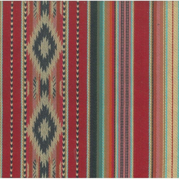 2362/1 - Badlands Stripe 56"-Berry-Southwest Fabric-Western Fabric-Serape-Rustic-Cabin Décor-Ethnic Stripe-Ranch Fabric-Upholstery-Pillows