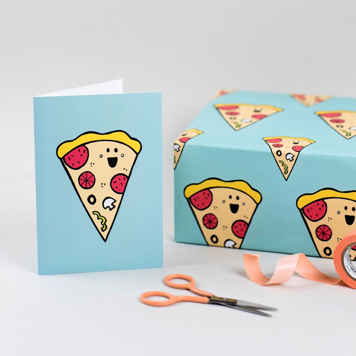 Pizza wrapping paper fun pizza wrap fun food wrapping Etsy