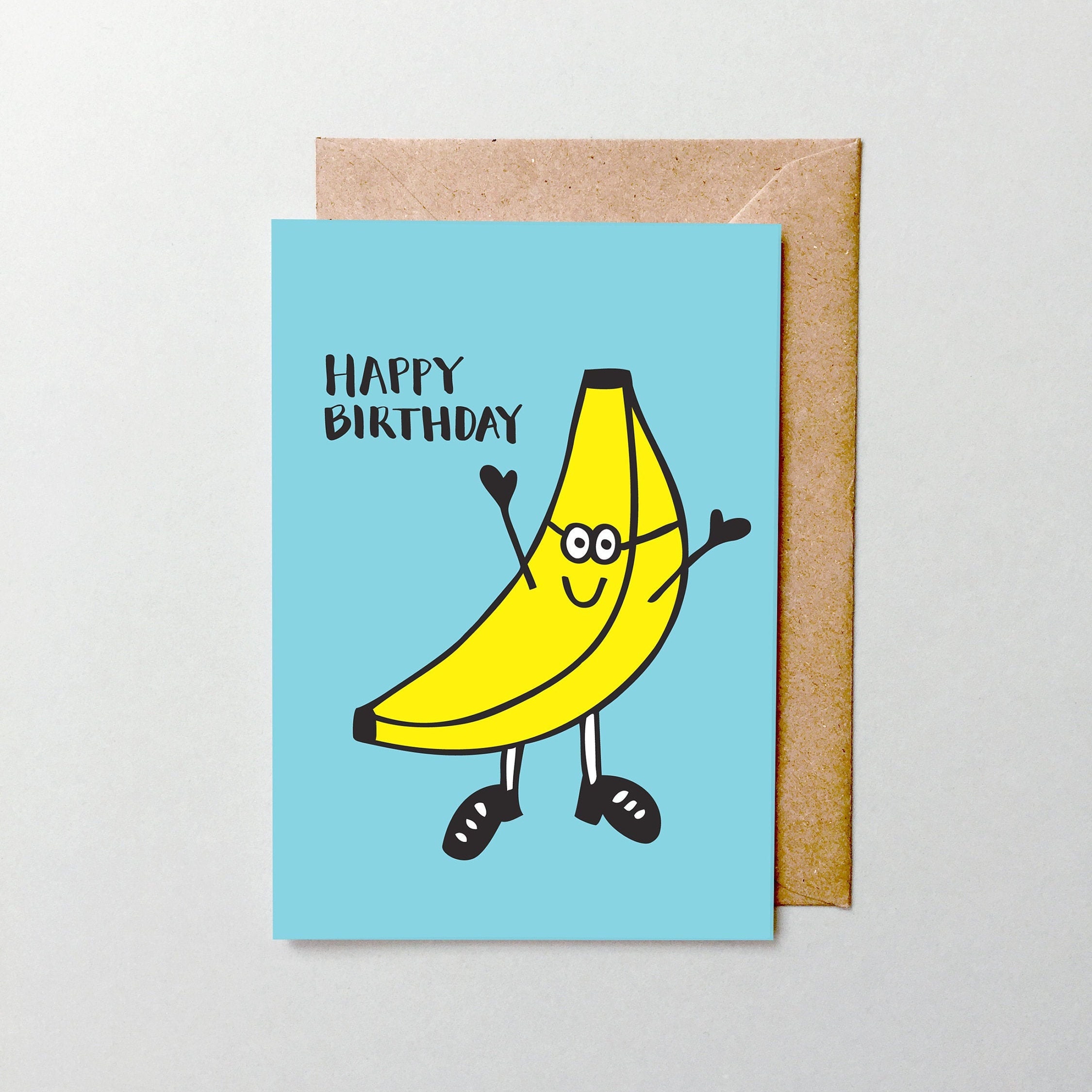 Happy birthday banana card birthday card children's Etsy