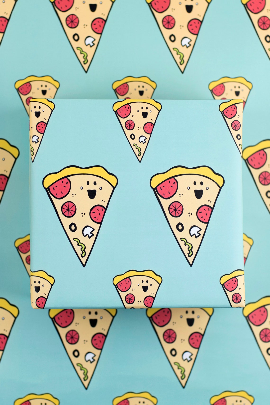 Pizza wrapping paper fun pizza wrap fun food wrapping Etsy