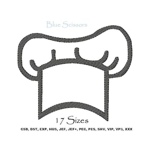 Chef Hat Embroidery Design, Chefs Hat Embroidery Design, Machine Embroidery Design, Chef Hat Design, Embroidery Chef Hat, Chef Hat Embroider