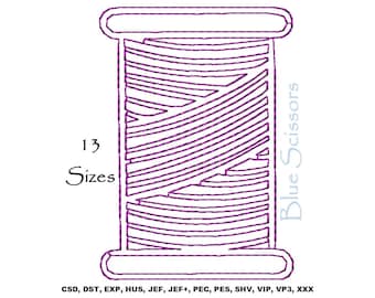 Spool of Thread Machine Embroidery Design (Digital Download)