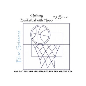 Quilt Block Embroidery Design, Basketball Quilting Embroidery Design, Basketball Embroidery Quilting Design, Basketball Quilting Design