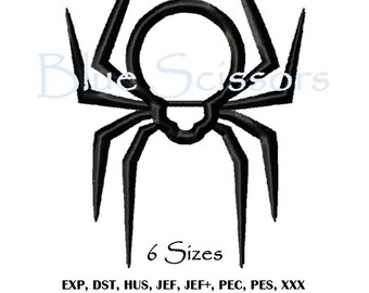 Spider Applique Embroidery Design, Applique Spider Embroidery Design, Machine Embroidery Design, Halloween Design, Halloween Spider, Spider