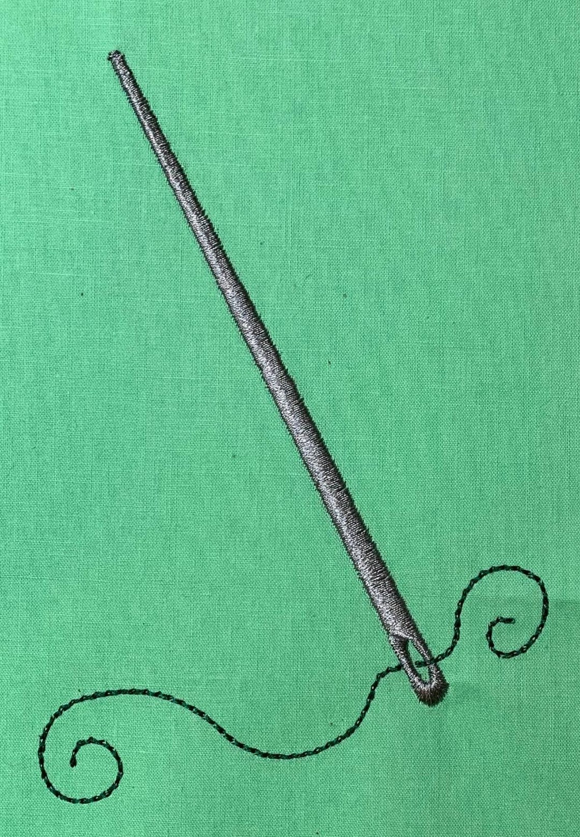 Needle and Thread Embroidery Design Needle Embroidery Design Etsy