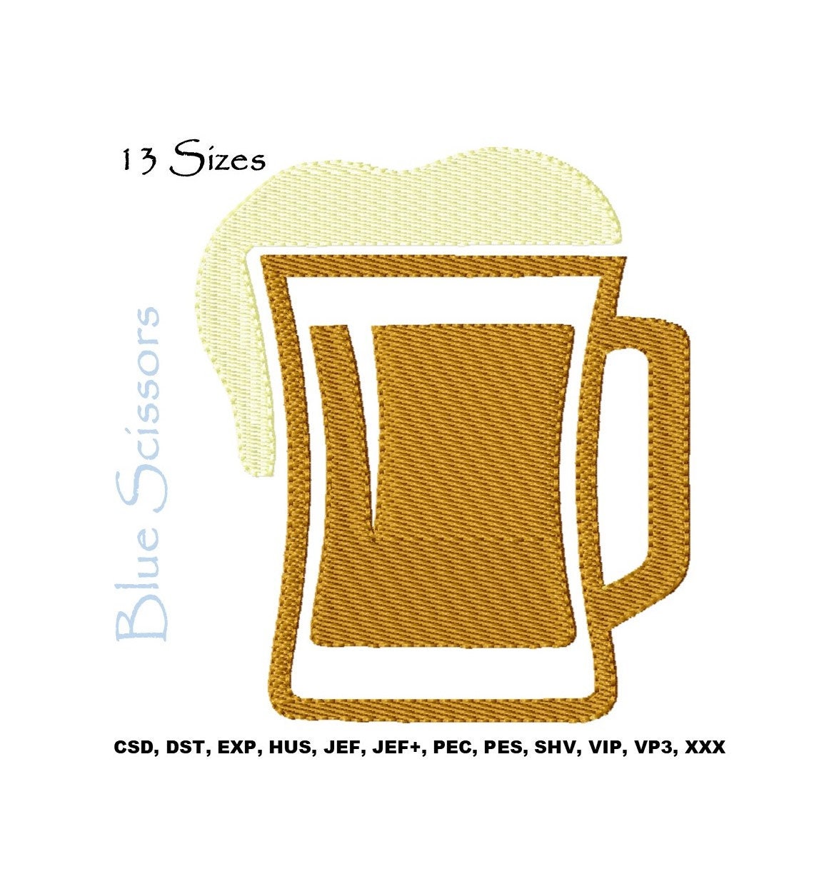 Beer Embroidery Design Set Beer Embroidery Design Machine Etsy