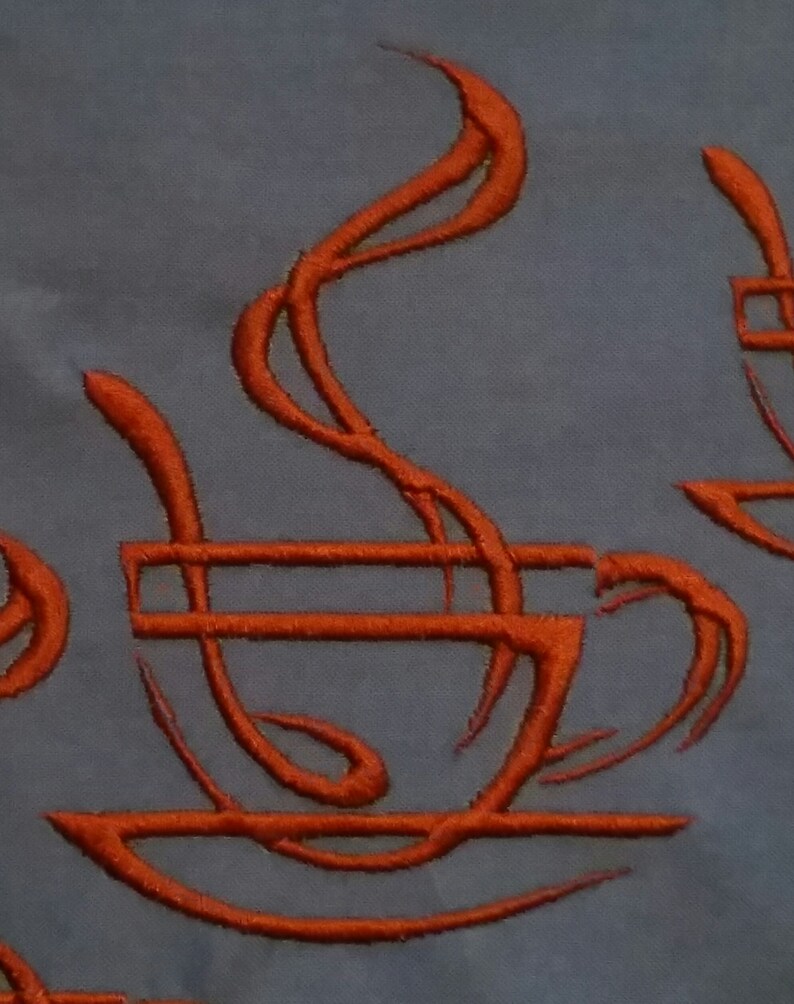 Coffee cut embroidery design coffee embroidery design coffee  etsy