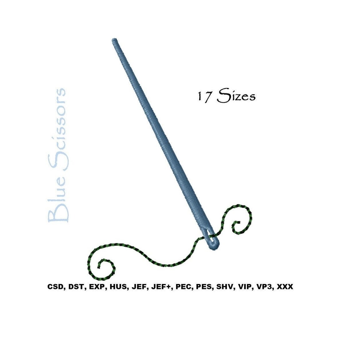 Needle and Thread Embroidery Design, Needle Embroidery Design, Thread