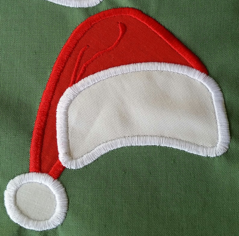Santa Hat Applique Embroidery Design Santa Hat Embroidery Etsy