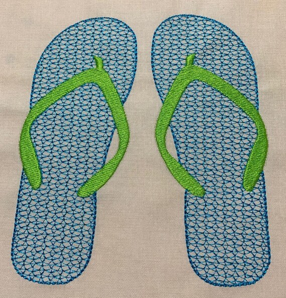 Dise o de bordado de chanclas dise o de chanclas de bordado