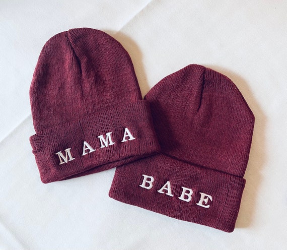 Babe Beanies Set of Mommy and Me Hats 