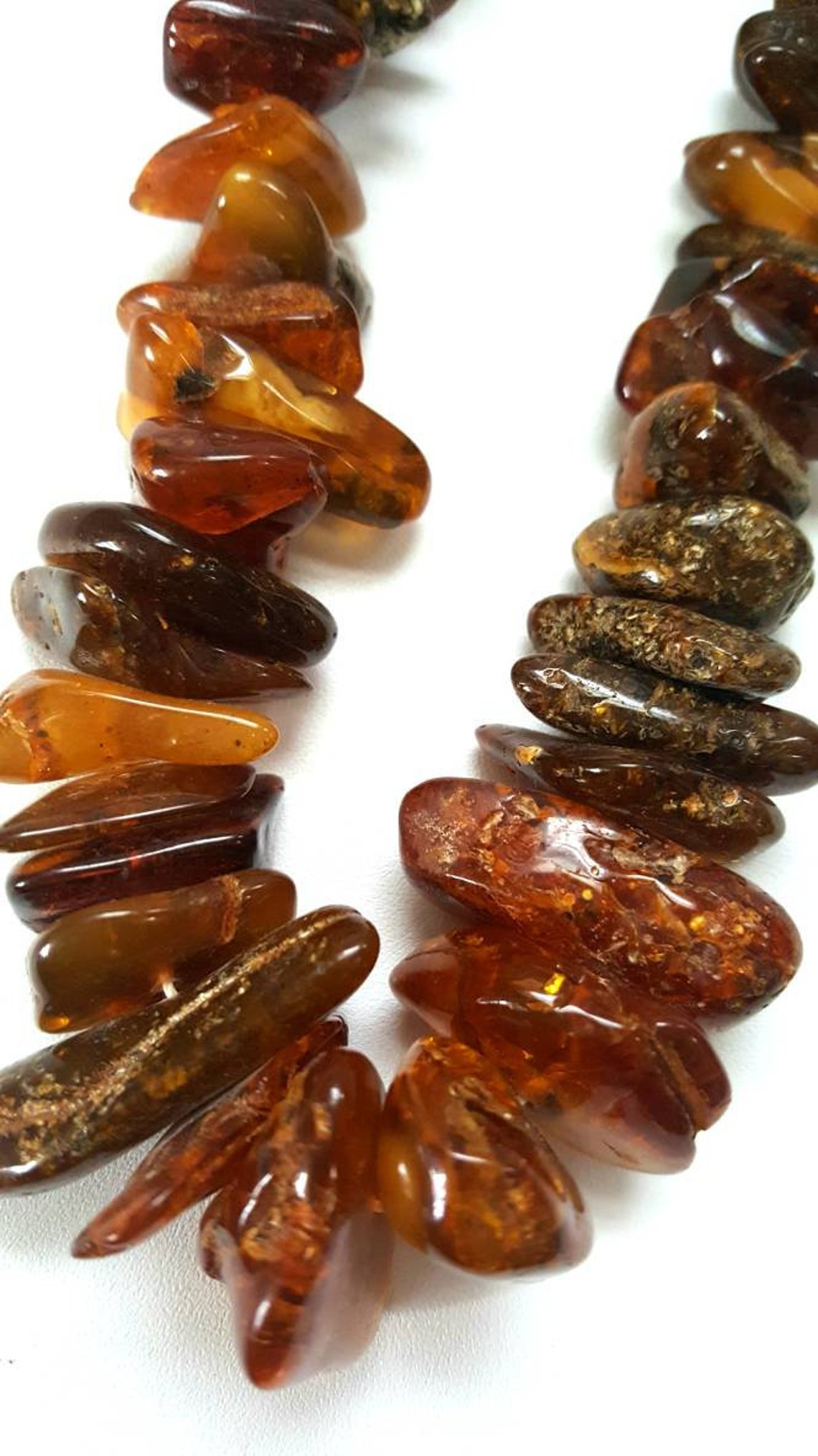 Polish Amber Necklace Raw Amber Natural Stone Necklace Etsy