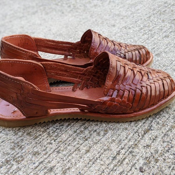 huaraches white leather