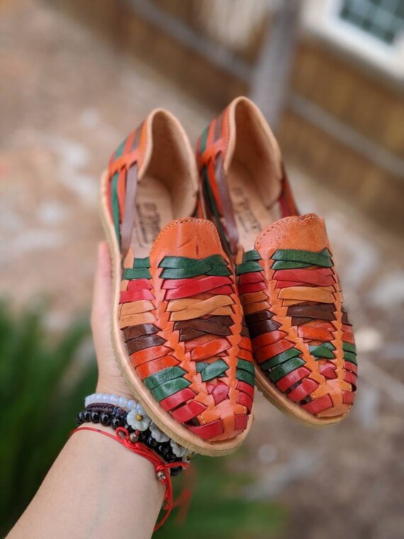 colorful mexican huaraches