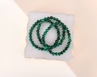 6mm GREEN Tiger Eye Bracelet Custom size Spiritual Bracelet | Grounding, Healing Crystal | Tiger's eye Spiritual Jewelry, Confidence