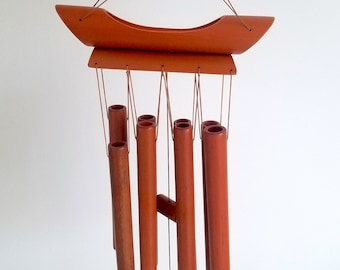 BAMBOO Wind Chime | Feng Shui Windchime | Feng Shui Decor | Bamboo Decor | Patio Balcony Chime | Zen Decor | Garden Chime