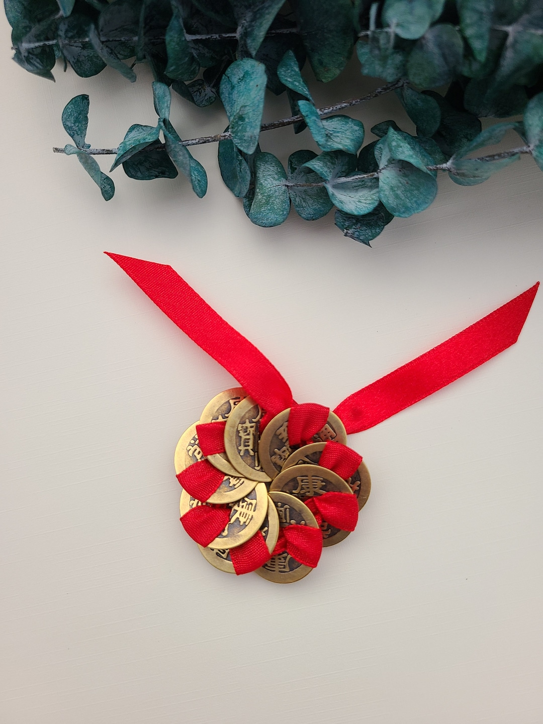 Feng Shui Nine 9 Doormat Iching Coins Feng Shui Wealth Money Amulet