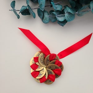 Feng Shui Nine 9 Doormat I-ching coins | Feng Shui Wealth Money Amulet | Feng Shui Lucky Wealth Charm | Feng Shui Decor 2025 Period 9