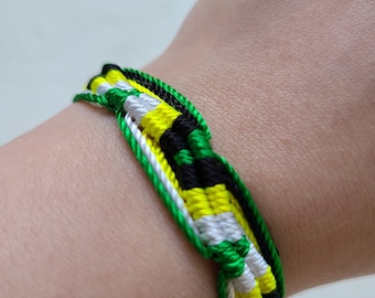 Handmade Waxed Thread Waterproof Adjustable Bracelet | Surf Boho Bracelet | Friendship Bracelet | Unisex woven braided bracelet