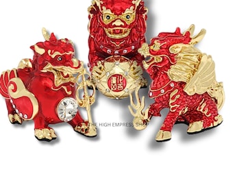 2026 Feng Shui 3 Three Celestial Guardians Figure Statues for Three Killings in North | Period 9