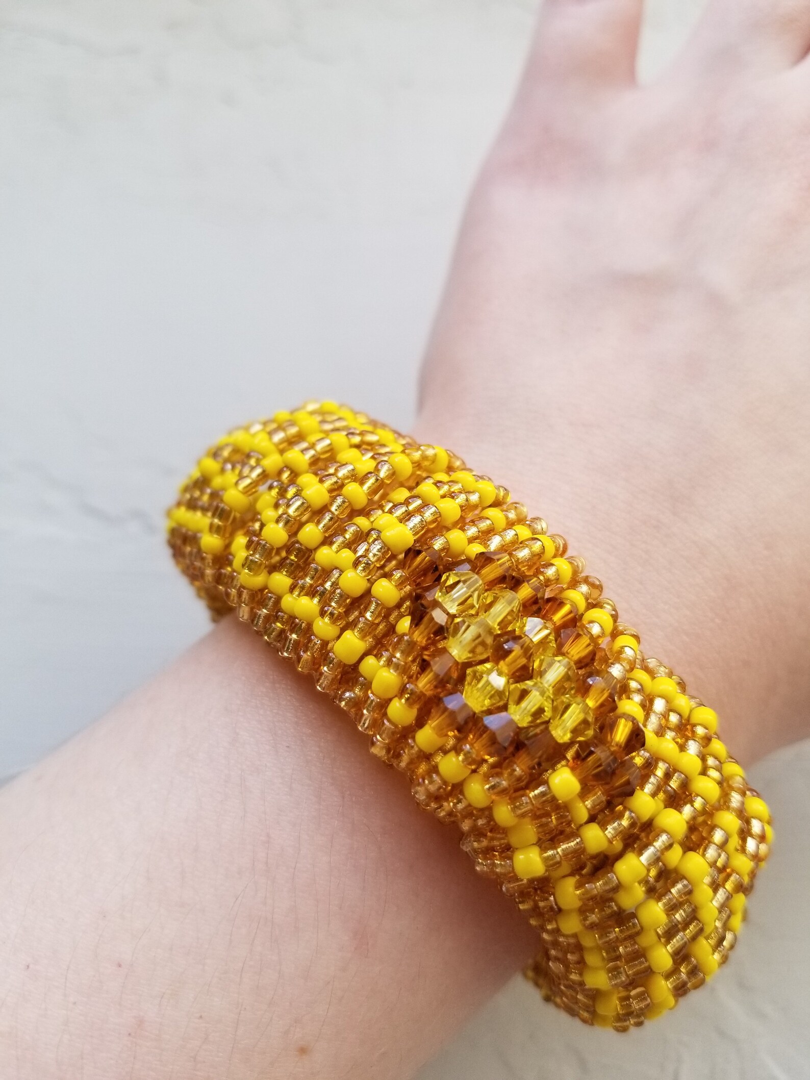 OSHUN Bracelet Santeria Bracelet Ilde Pulsera de OSHUN Etsy