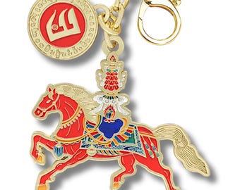 Feng Shui 2026 Victory Windhorse Amulet Keychain Ultimate Success Luck | Period 9