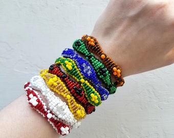 MEDIUM Santeria Orisha Bracelet - Oshun, Ogun Bracelet | ilde Yemaya | Pulsera Chango | Elegua Bracelet | Obatala | ilde Orula, Oya