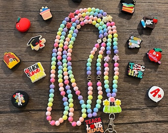 Fully Customized Rainbow Lanyard