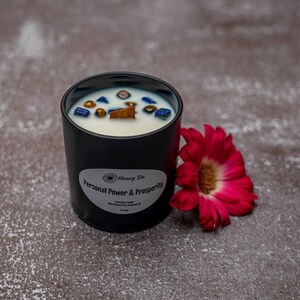 Crystal Intention Candles *Personal Power & Prosperity*