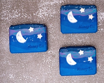 Jabón natural de leche de coco / Auroras boreales