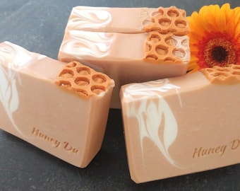 Jabón natural de leche de coco / Leche de avena y miel