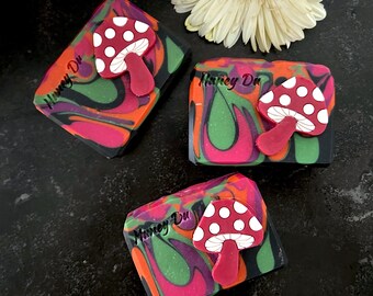 Jabón de leche de coco natural / Caramelo psicodélico