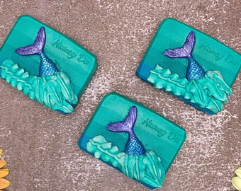 Jabón de leche de coco natural / Sirena tropical