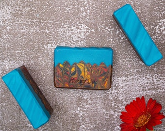 Jabón Natural de Leche de Coco / Flujo de Lava